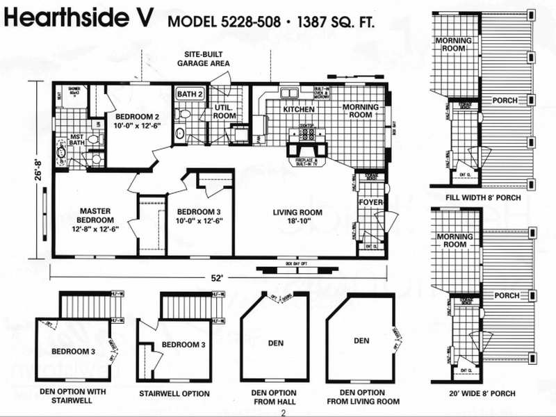 24 X 48 Double Wide Homes Floor Plans Modern Modular Home