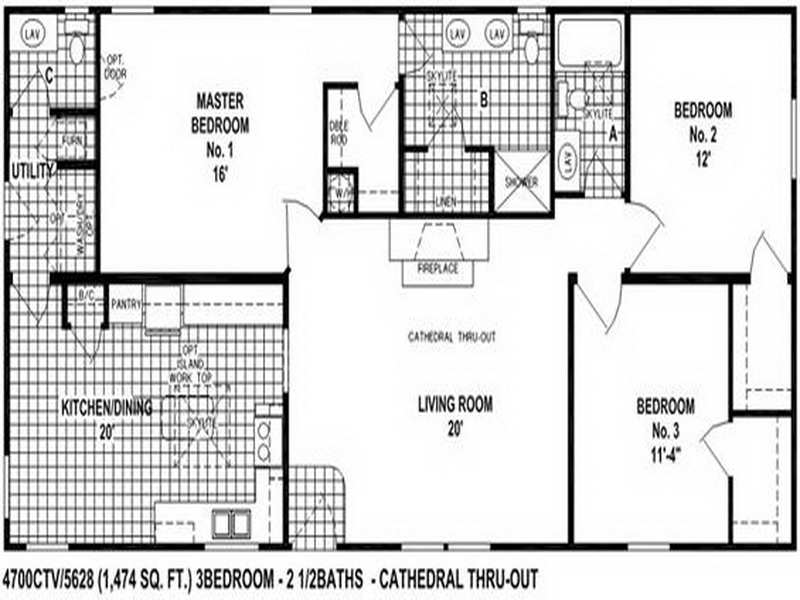 Small Double Wide Mobile Home Floor Plans Modern Modular Home