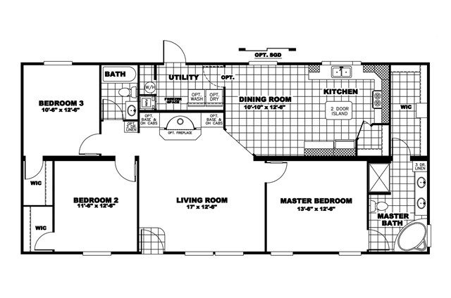 2002 oakwood mobile home floor plans | Modern Modular Home